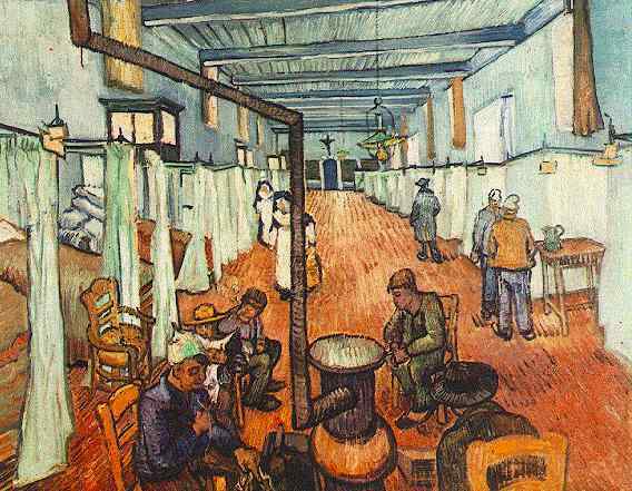 "Ward in the hospital in Arles", de Vincent Van Gogh